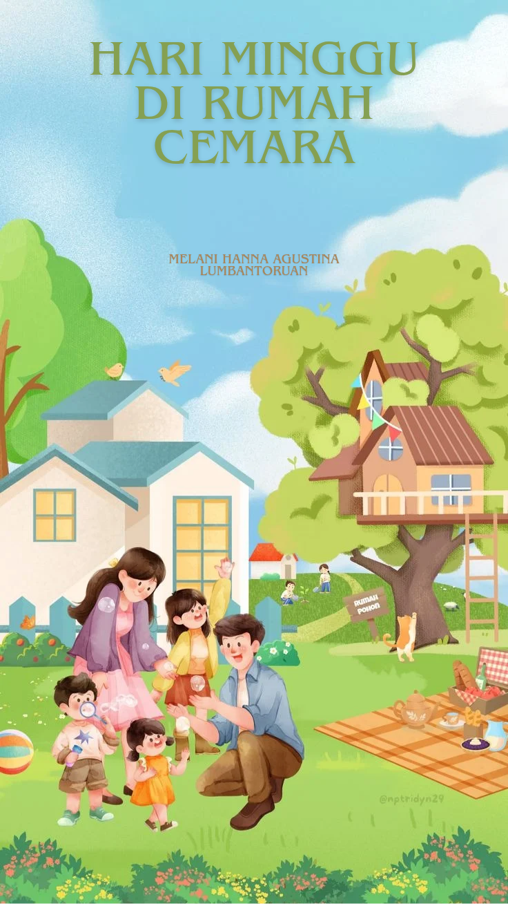 Cover HARI MINGGU DI RUMAH CEMARA