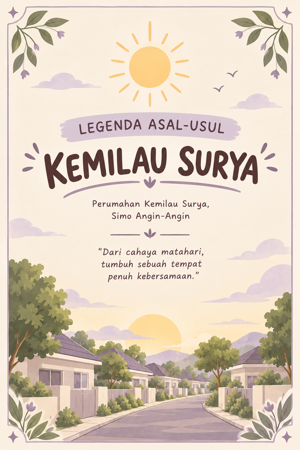 Cover legenda Asal Usul kemilau surya