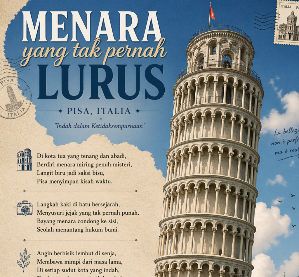 Cover “Menara yang tak perna lurus"